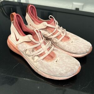 Nike pink running shoes